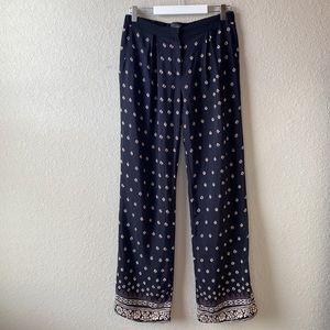 Sanctuary Boho Print Wide Leg Pants Size 28